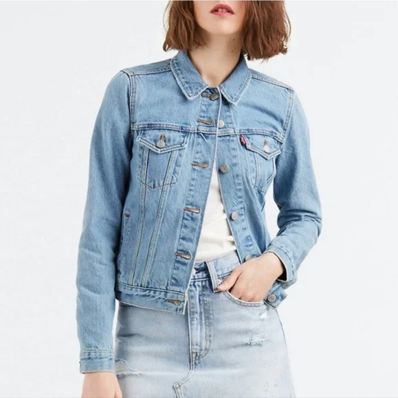 Levi's Red Tab Women's Original Trucker Denim Jacket Size S - Picture 3 of 10